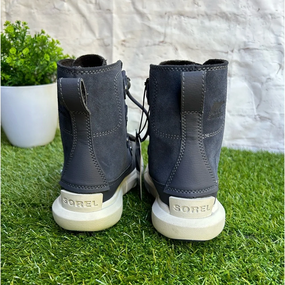 Sorel Kids' Explorer Waterproof Lace-up Boot In India Ink/ Moonstone Size 10 new